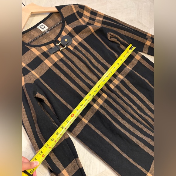 Anne Klein Black and Brown Knit Cardigan - Picture 5 of 6